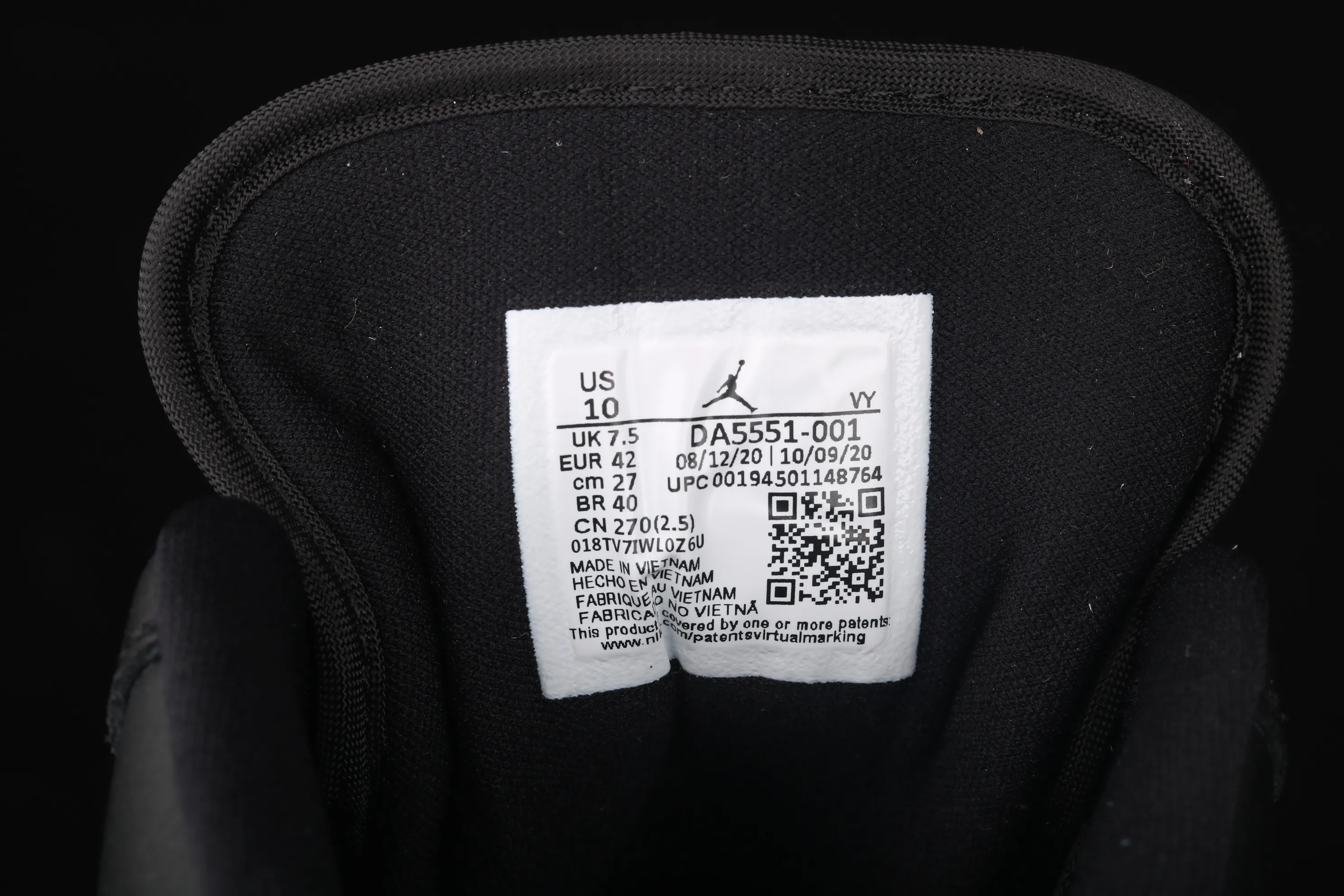 All categories Air Jordan Jordan series basketball shoes Air Jordan 1 Low G version pure original Air Jordan 1 Low AJ1 Joe 1 low-top black silver cultural and leisure sports sneakers DA5551-001